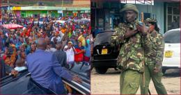 Former deputy president Rigathi Gachagua decried frustration from the police.